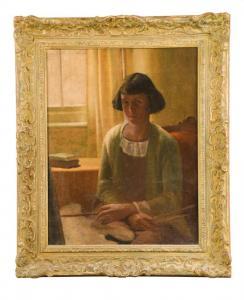 BEECH Constance E 1922-1949,Self-portrait of the artist,Cheffins GB 2018-10-11