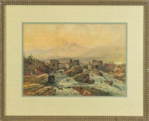 BEECH W.A. 1800-1900,Old Bridge Beddgelert (Wales),1891,Clars Auction Gallery US 2021-05-21
