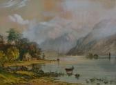 BEECH W.A. 1800-1900,View of a lake with mountains,1890,Mallams GB 2014-06-05