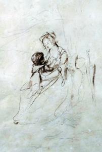 BEECHEY William 1753-1839,MOTHER AND CHILD,Keys GB 2013-12-06