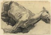 BEEH René 1886-1922,Horse cadaver.,1911,Galerie Koller CH 2014-09-19