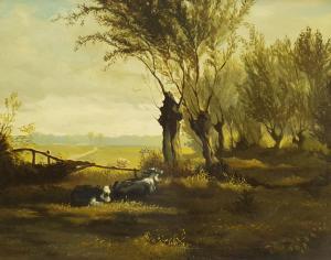 BEEKHOUT Johan 1937,Cattle Reclining in the Shade,David Duggleby Limited GB 2022-03-12