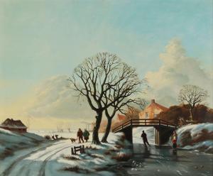 BEEKHOUT Johan 1937,DUTCH WINTER SCENE,Ross's Auctioneers and values IE 2023-12-06