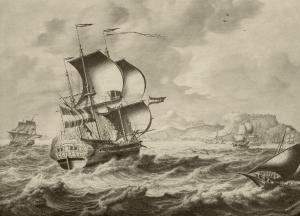 BEELDEMAKER Adriaen Cornelisz 1625-1701,The Dutch ship, D. Victoria , at sea in a strong,Christie's 2024-01-31