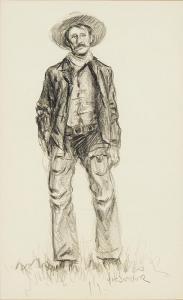 BEELER Joe Neil 1931-2006,An Open Range Cowboy,1971,Scottsdale Art Auction US 2018-04-07