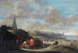 BEELT Cornelis 1640-1702,The beach at Scheveningen,Bonhams GB 2021-10-26