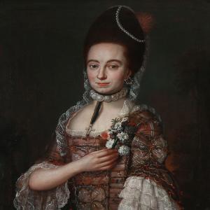 BEENFELDT Ulrich Ferdinandt 1714-1782,Portrait of a nobel lady,1771,Bruun Rasmussen DK 2015-08-03