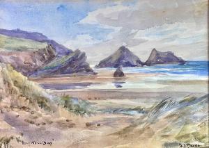 BEER Sidney James 1875-1952,Holywell Bay,David Lay GB 2022-03-10