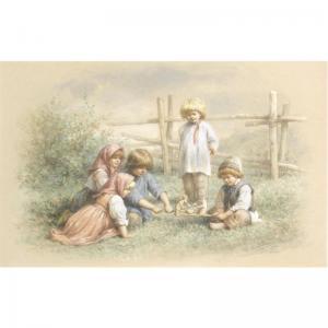 BEER Wilhelm Amandeus 1837-1907,CHILDREN AT PLAY,1899,Sotheby's GB 2009-06-10