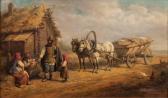 BEER Wilhelm Amandeus 1837-1907,In a Russian Village,Stahl DE 2019-04-13