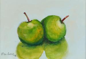 BEERS Alan,STILL LIFE GREEN APPLES,Ross's Auctioneers and values IE 2024-04-17