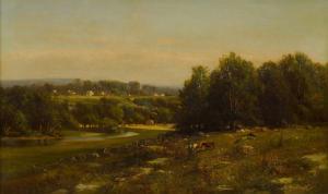 BEERS Julie Hart 1835-1913,Cows in Landscape,1861,Sotheby's GB 2021-07-20