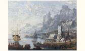 BEERSTRATEN Jan Abrahamsz. 1622-1666,côte avec pêcheurs et vaisseau sur fond de haute,Mercier & Cie 2003-06-22