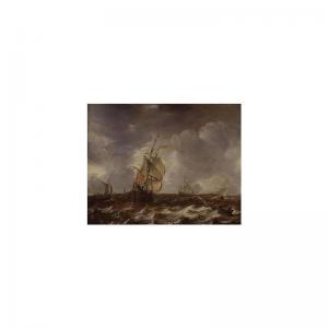BEERSTRATEN Jan Abrahamsz.,warships and other small craft in an estuary,Sotheby's 2001-10-05