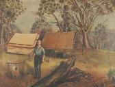 BEETHAM William 1810-1860,E. G. ARTHUR'S BUSH CAMP IN AUSTRALIA - Oil on can,GFL Fine art 2016-06-01
