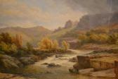 BEETHOLME George Law,rocky river scene with distant mountains,Lawrences of Bletchingley 2020-02-04
