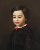 BEGAS Adalbert Franz Eugen 1836-1888,Portræt af en dreng,1865,Bruun Rasmussen DK 2016-11-21