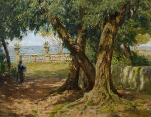 BEGAS Adalbert Franz Eugen 1836-1888,Unter Olivenbäumen im Park von Taormina,Van Ham DE 2019-05-16