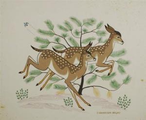 BEGAY Harrison 1917-2012,Deer,Gray's Auctioneers US 2009-07-25