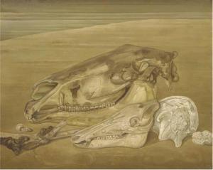 BEGEER Piet 1890-1975,Stilleven met schedel - Still life with skull,Christie's GB 2006-01-10