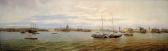 BEGGROV Aleksandr Karlovich 1841-1941,Panorama of the Neva River Left Embankment an,1908,Christie's 2007-06-13