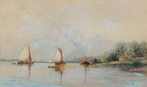 BEGGROW Alexandre Karlovitch,Les voiliers, Altona,1887,Aguttes FR 2010-04-02