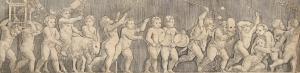 BEHAM Barthel 1502-1540,a procession of cherubs,1530,Burstow and Hewett GB 2022-12-15