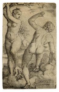 BEHAM Barthel 1502-1540,Apollo e Daphne,1520-1540,Gonnelli IT 2022-11-29