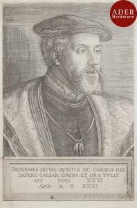 BEHAM Barthel 1502-1540,Portrait de l’’empereur Charles Quint,1951,Ader FR 2017-05-11