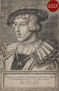 BEHAM Barthel 1502-1540,Portrait de l’’empereur Ferdinand Ier,1531,Ader FR 2017-05-11