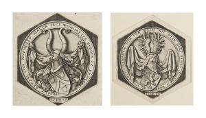 BEHAM Hans Sebald 1500-1550,Coat of Arms of H. S. Beham,1544,Christie's GB 2012-09-20