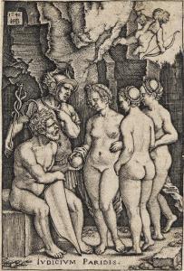 BEHAM Hans Sebald 1500-1550,The Judgment of Paris,1546,Swann Galleries US 2024-04-18