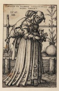 BEHAM Hans Sebald 1500-1550,The Lady and Death,Hindman US 2024-02-14
