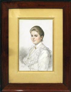 BEHMER Hermann 1831-1915,Portrait einer jungen Dame,1905,Reiner Dannenberg DE 2021-03-29