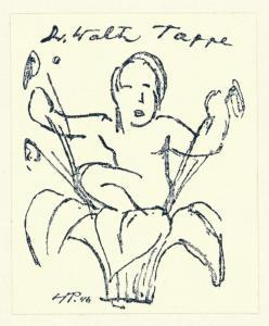 BEHMER Marcus 1879-1958,Exlibris Donata Hardt + Beilage Ex,Galerie Bassenge DE 2009-04-22