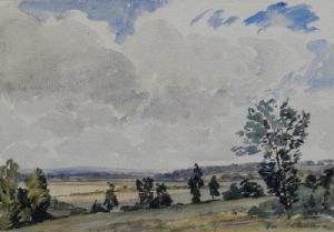 BEHREN George Lionel 1868-1950,Oxfordshire landscape,Halls GB 2012-10-24
