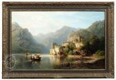 BEHRENDSEN August 1819-1886,At Lake Como,1866,Nagel DE 2008-12-03