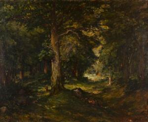 BEHRENDT Friedrich 1863-1946,Fuerstenfeldbruck Deciduous forest in East,Hargesheimer Kunstauktionen 2021-03-13