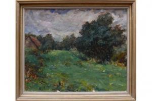 Behrendt Fritz 1925,Impressionistische Waldlandschaft,Geble DE 2015-07-18