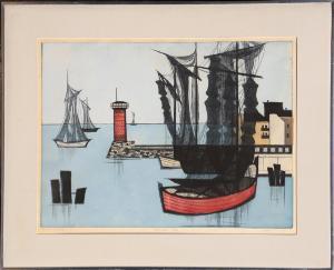 BEHRENS Hans 1882-1952,Blick auf Meer,1964,Ro Gallery US 2019-05-30