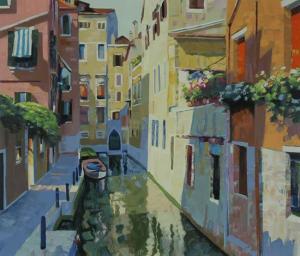 BEHRENS Howard 1933-2014,Canal Scene in Venice,Weschler's US 2016-12-07