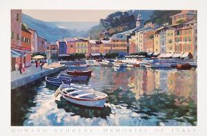 BEHRENS Howard 1933-2014,Memories of Italy, veduta di Portofino,Pirone Casa d'Aste IT 2023-04-13