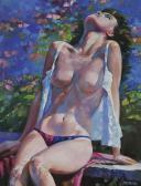BEHRENS Howard 1933-2014,Nude Sunbathing,Weschler's US 2016-09-16