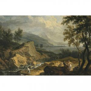 BEICH Joachim Franz 1665-1748,Felsige Landschaft mit Figurenstaffage,Neumeister DE 2023-12-06