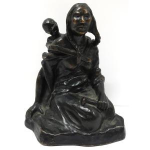 BEIL Charlie A. 1894-1976,INDIGENOUS MOTHER AND CHILD,Waddington's CA 2018-08-23