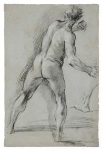 BEINASCHI Giovanni Battista 1636-1688,Standing Male Nude seen from Behind,Sotheby's GB 2024-01-31