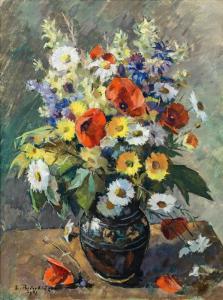 BEISCHLAGER Emil 1897-1977,Flower bouquet in vase,1967,im Kinsky Auktionshaus AT 2018-06-19