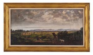 BEITL Joseph G 1841-1929,Landscape with a Hunter and His Dog,1892,New Orleans Auction US 2017-03-12