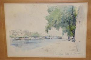BEJOT Eugene 1867-1931,Paris, le pont Solférino,Toledano FR 2017-12-09