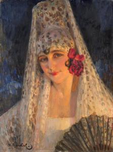 BEKKER Nikolai 1877-1932,The Spanish Beauty,1926,Gilden's Art Gallery GB 2010-03-24